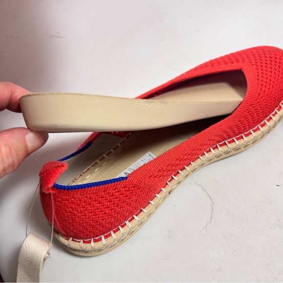 Rothy's The Espadrille Flats Red Hot Size 9 NEW - Picture 9 of 14